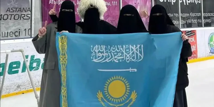 Никаб Атырау флаг Казахстана
