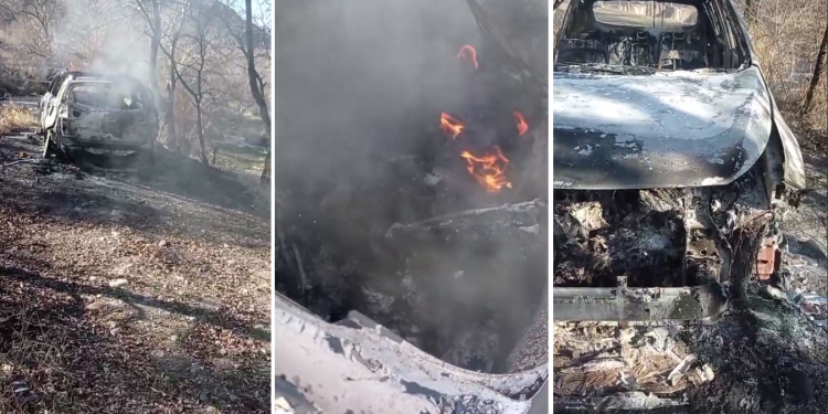 Подожгли авто
