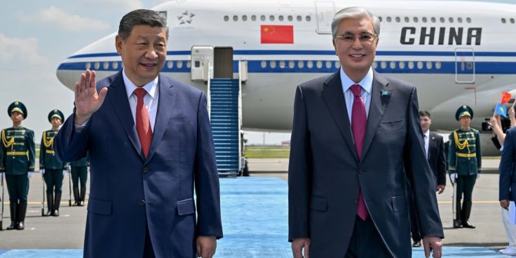 Касым-Жомарт Токаев и Си Цзиньпин