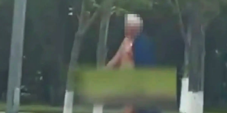 Голый мужчина гулял по парку в Астане