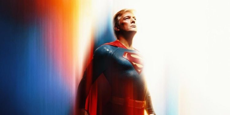 Дональд Трамп “стал” суперменом