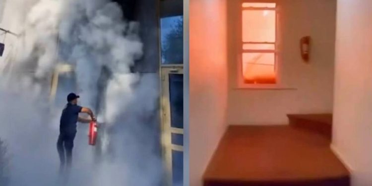 Полицейский спас от пожара жителей многоэтажки в Алматы (ВИДЕО)