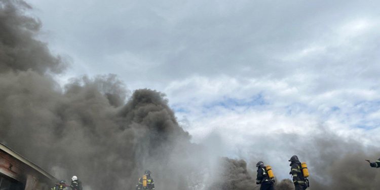 На молочном комбинате в Уральске произошёл пожар