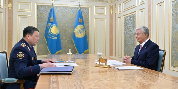Токаев заслушал отчёт главы МВД