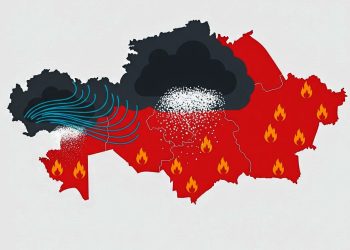Высокую пожарную опасность объявили в ряде областей Казахстана