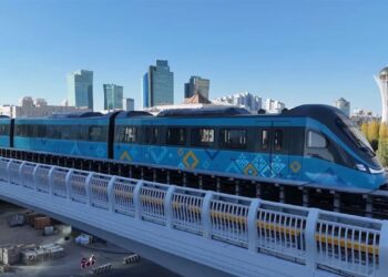 В Астане начали тестировать LRT (ВИДЕО)