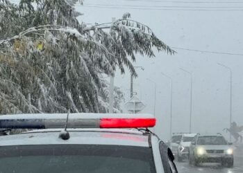 Автомобили слетают с дорог из-за непогоды в Костанайской области (ВИДЕО)