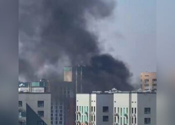 Кафе загорелось в Алматы: на тушение выехали 10 машин ДЧС (ВИДЕО)