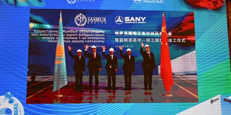 Токаев в онлайн-режиме открыл завод по выпуску компонентов для ветроэнергетики