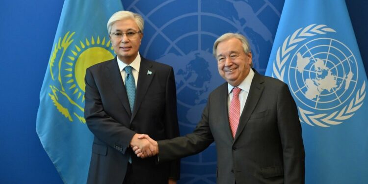 Касым-Жомарт Токаев встретился с генсеком ООН