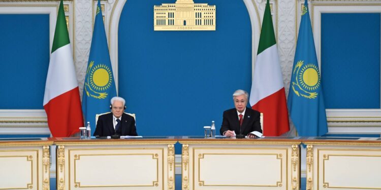 Президенты Казахстана и Италии выступили с совместным заявлением