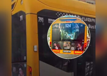 Барселона встречает Димаша: автобусы с его фотографиями заполнили улицы (ВИДЕО)