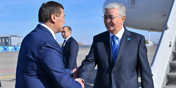 Токаев прибыл в Кызылорду (ВИДЕО)