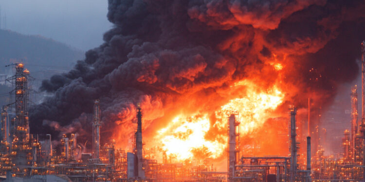 В Калифорнии произошел взрыв на НПЗ Chevron: начался мощный пожар (ВИДЕО)