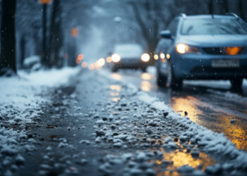 Снег и гололёд перекрыли движение в Казахстане