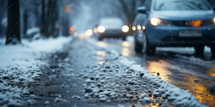 Снег и гололёд перекрыли движение в Казахстане