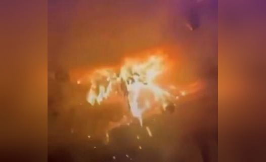 Свадебный фейерверк обернулся пожаром в Туркестанской области (ВИДЕО)