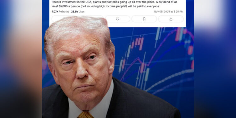 Дивиденды от пошлин: Трамп пообещал по 2 тысячи долларов каждому американцу