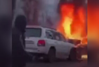 Массовое ДТП с пожаром стало причиной пробки в Алматы (ВИДЕО)