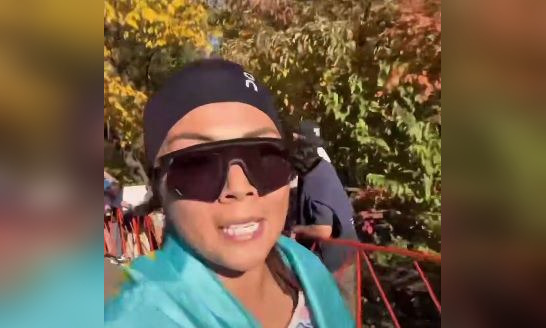 Казахстанка Асем Болатжан преодолела марафон в 42 км в Нью-Йорке (ВИДЕО)