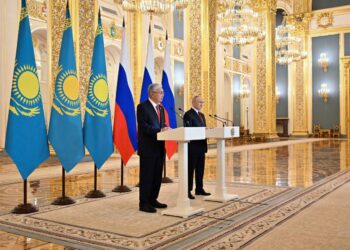 Касым-Жомарт Токаев выступил в ходе совместного брифинга президентов РК и РФ в Москве