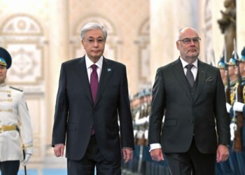 В Акорде торжественно встретили президента Эстонии