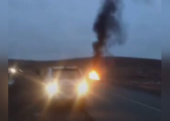 Мужчина сгорел в инкассаторской машине после ДТП в Карагандинской области (ВИДЕО)