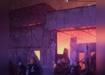 Ночной пожар на СТО в Алматы: спасатели успели вывести две машины