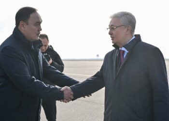 Токаев прибыл с рабочей поездкой в Жамбылскую область