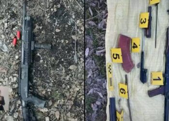 Автоматы, дробовики и пистолеты изъяла полиция, в том числе похищенные в январе 2022 года