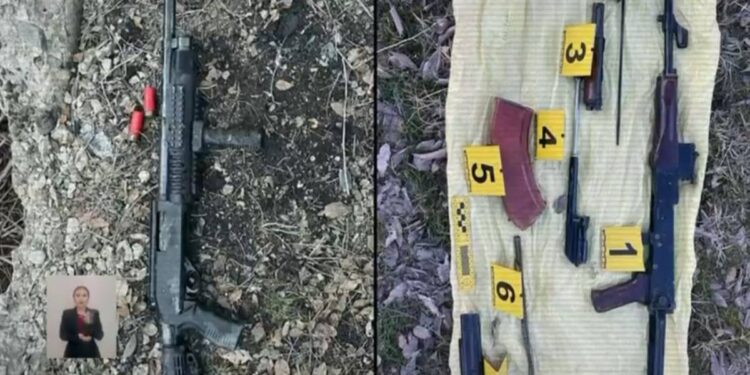 Автоматы, дробовики и пистолеты изъяла полиция, в том числе похищенные в январе 2022 года