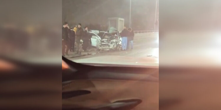 Страшная авария на мосту в Астане унесла жизни двух человек