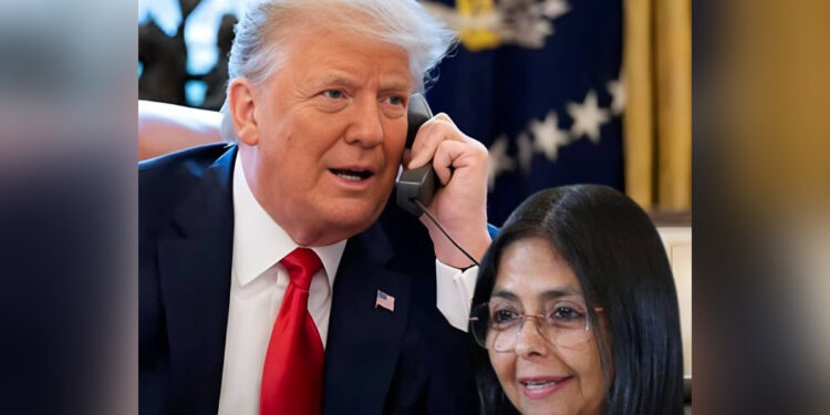 Трамп впервые поговорил по телефону с временным президентом Венесуэлы