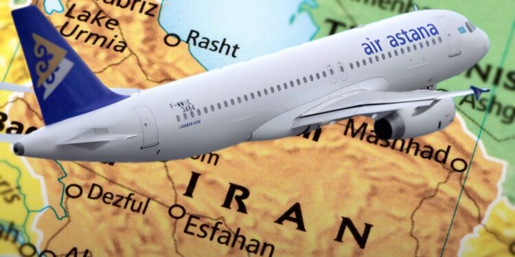 Рейсы Air Astana на Ближний Восток будут облетать Иран