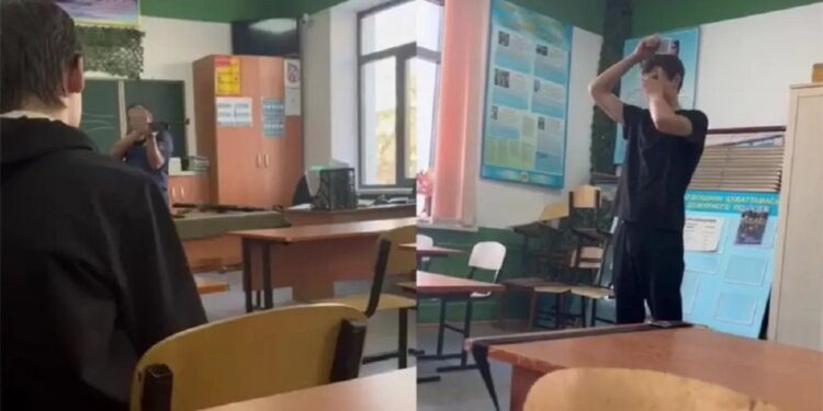 Преподаватель выстрелил в мишень на голове студента в Алматы