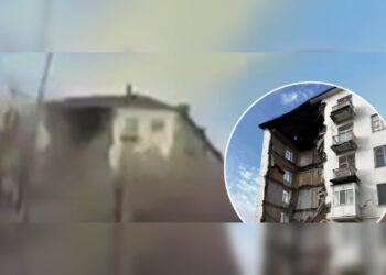 В Балхаше обрушился подъезд многоэтажного дома (ВИДЕО)