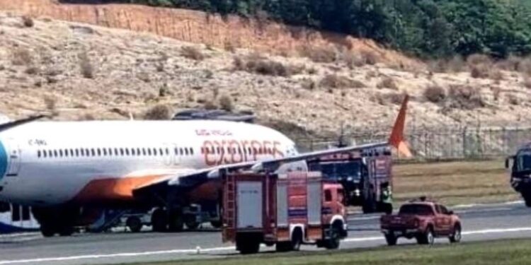 Самолет совершил жёсткую посадку без шасси в Таиланде: на борту было 133 пассажира
