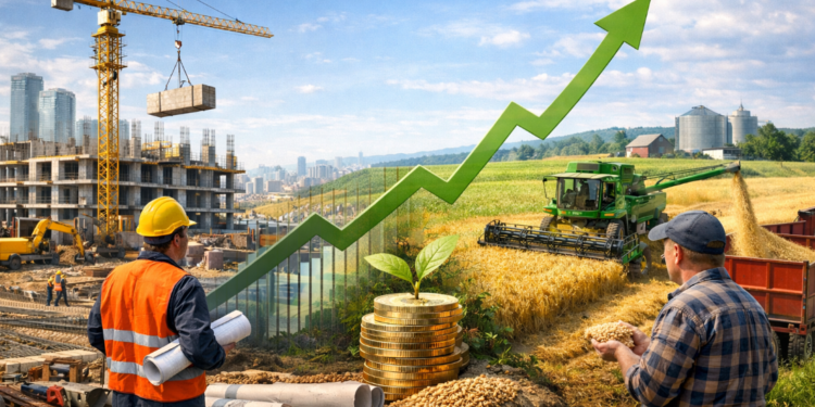 Строительство и АПК вносят ощутимый вклад в рост экономики с упором на несырьевой сектор