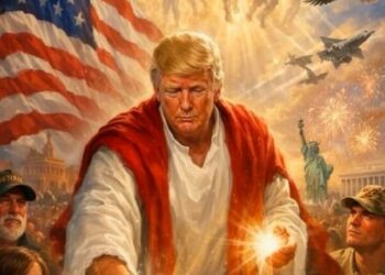 Дональд Трамп показал собственное изображение в образе Иисуса