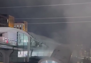 Возгорание произошло на станции ЛРТ в Астане (ВИДЕО)