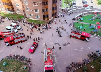 Пожар произошёл в многоэтажке в Астане из-за загоревшегося масла