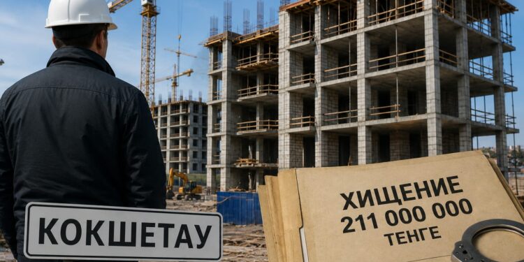 Подрядчик присвоил 211 млн тенге при строительстве жилья в Кокшетау