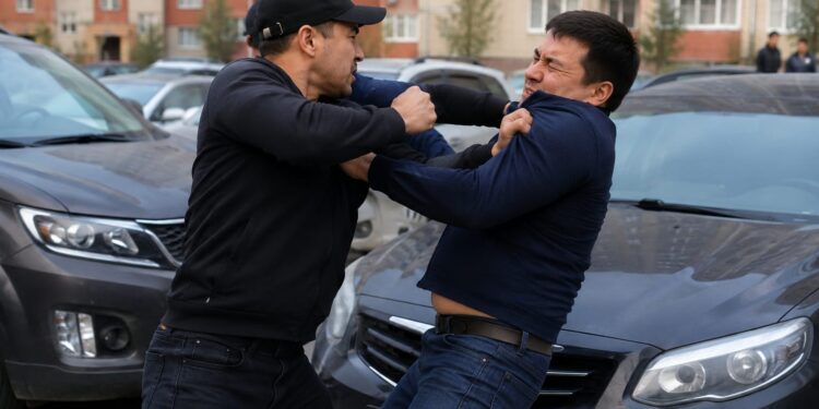 В Актобе спор из-за парковки привел к драке