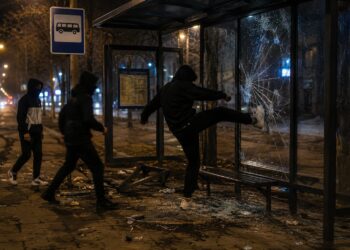 Подростки устроили погром на улице в Петропавловске