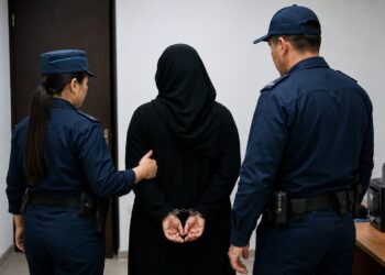 Девушку в хиджабе задержали в Шымкенте по подозрению в наркопреступлении