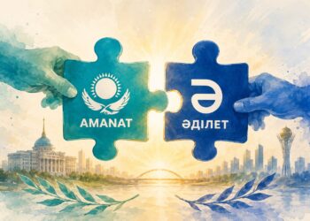 На съезде «AMANAT» обсудили присоединение с партией «Әділет»