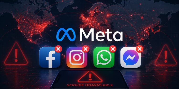 Глобальный сбой сервисов Meta: Facebook, Instagram и WhatsApp недоступны по всему миру