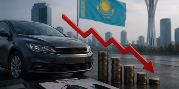 Спрос на автокредиты в Казахстане снизился на 11%