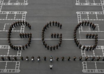 В Астане военнослужащие Нацгвардии выстроились в «GGG» в честь Головкина