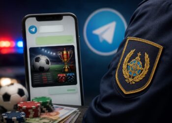 В Telegram-канале полиции области Абай появилась реклама букмекерских контор